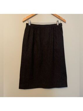 Pendleton Vintage Grey Virgin Wool Skirt Petite